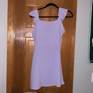 Small Fluttersleeve Lilac Mini Dress